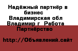 Надёжный партнёр в бизнес   - Владимирская обл., Владимир г. Работа » Партнёрство   